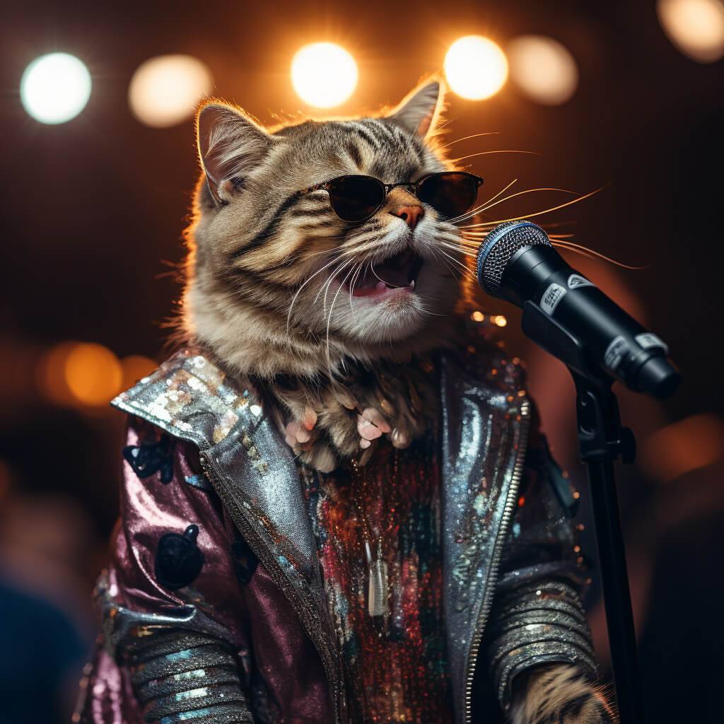 House Music Wall Art Funny Cat Images Hd