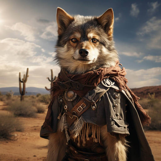 Western Cowboy Painting For Pet Portrait