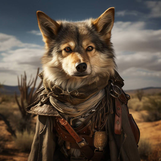 Personalised Dog Cat Prints Modern Cowboy Painting