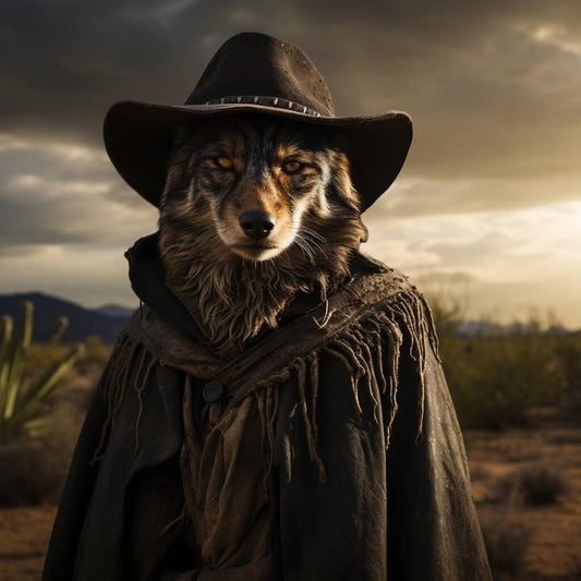 Western Cowboy Drawing Pet Creations Art