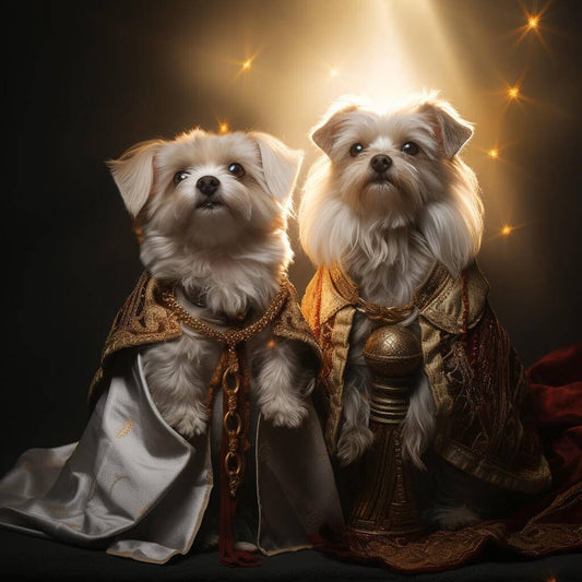 Great Religious Paintings Cat Dog Portraits Painting