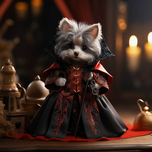 Renaissance Vampire Painting Custom Pet Pictures