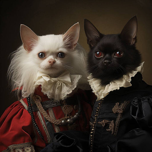 Renaissance Wall Art Vampire Portrait Pet