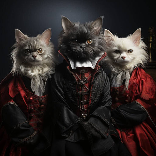 Medieval Drawings Pet Portrait Custom Vampire
