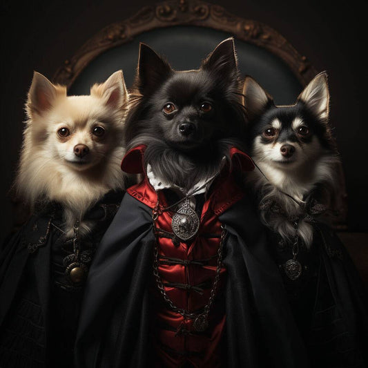 Vampire Medieval Fantasy Art Pets Painting On Canvas