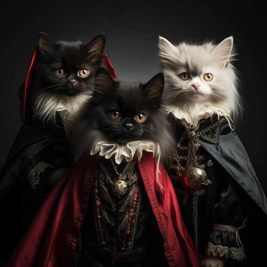 Medieval Prints Vampire Custom Pet Art