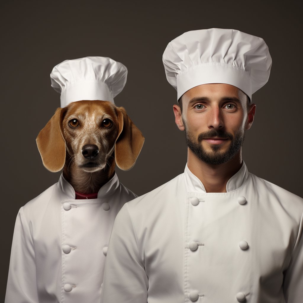 Chef At Home Photos Dogs Cards Painting