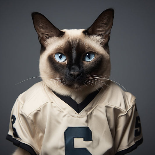 Large Football Wall Art Cat Canvas Prints