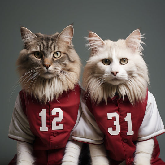 American Football Framed Art Cat Portrait Image Jpg