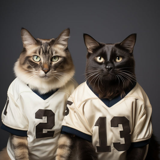 American Metal Football Player Wall Art Cute Cat Funny Portrait Images