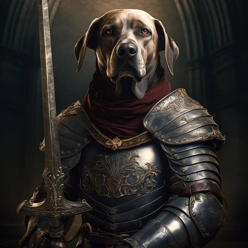 Custom Pet Portrait Renaissance: Elevate Your Pet to Royalty