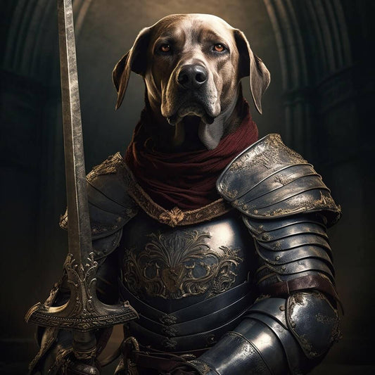 Custom Pet Portrait Renaissance: Elevate Your Pet to Royalty