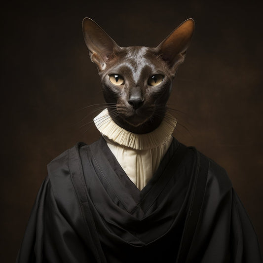 Juridical Leadership Visuals Funny Cat Wall Canvas Art