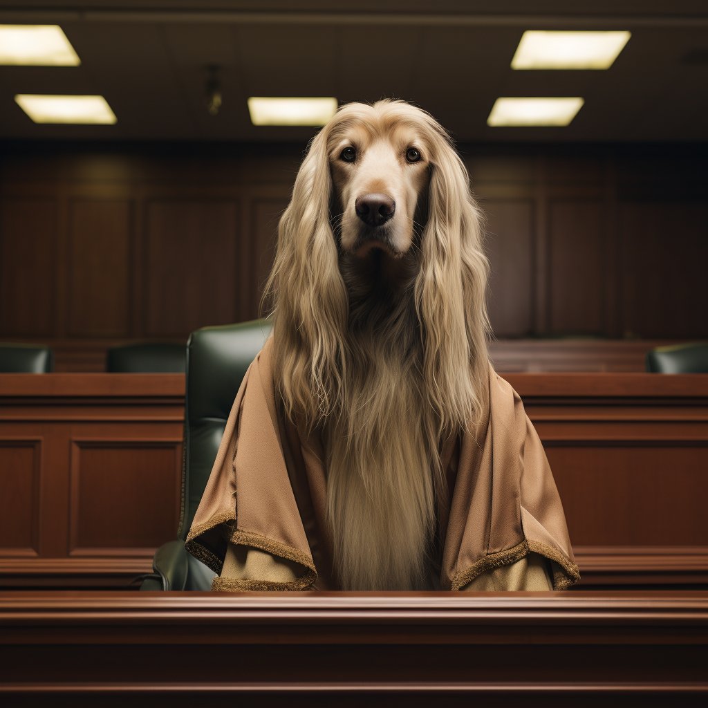 Judicial Decorum Boxer Dog Portrait Wall Art