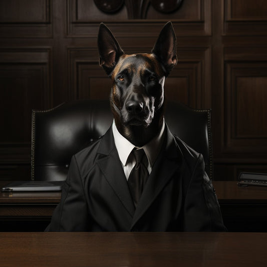Courtroom Symbolism Art Sled Dog Portrait Art