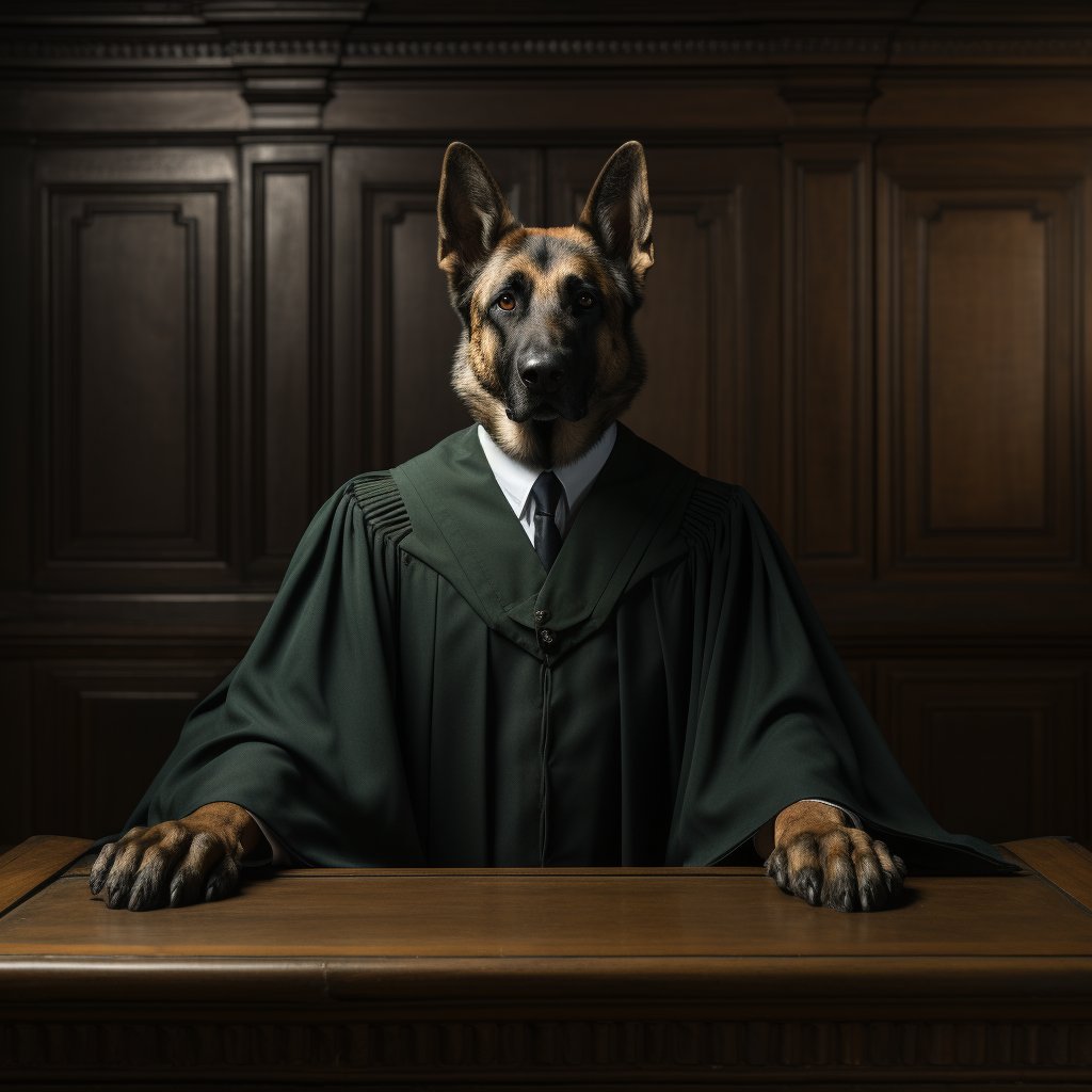 Portraits Of Law In Focus Cat And Dog Canvas Prints