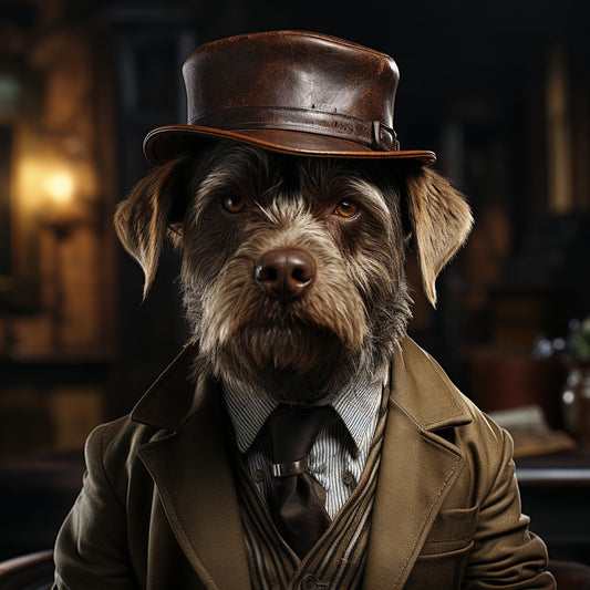 Detective Artwork Pet Portrait Canvas Art