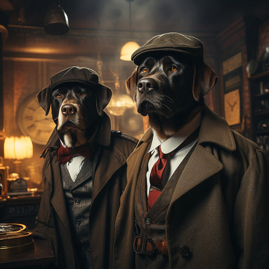 Police Detective Digital Pictures Pet Admiral Canvas Painting