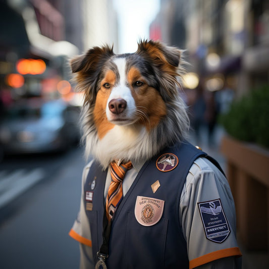 Postman Art Dog Modern Canvas Art