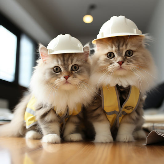 Building Craftsman Large Cat Wall Art Image