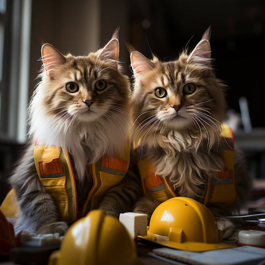 City Planner Art Image With Cat