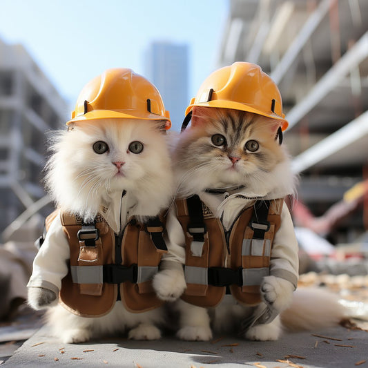 Architectural Curator Unique Cat Art Image