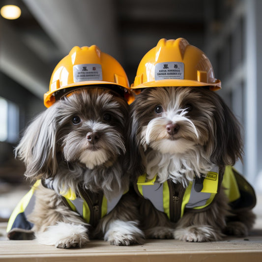 Diligent Construction Worker Custom Dog Wall Art Image