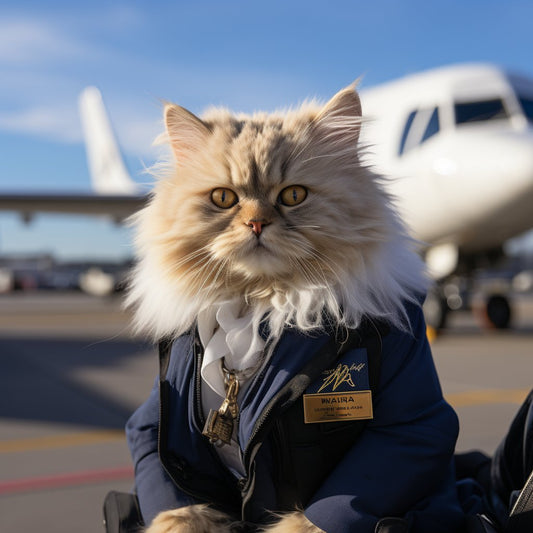 Heroic Pilot Black Cat Artwork Photo