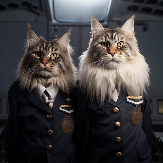 Visionary Pilot Fantasy Art Photo Cat