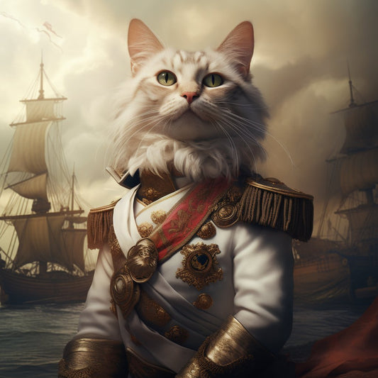 Veteran Admiral English Bulldog Wall Art Photo