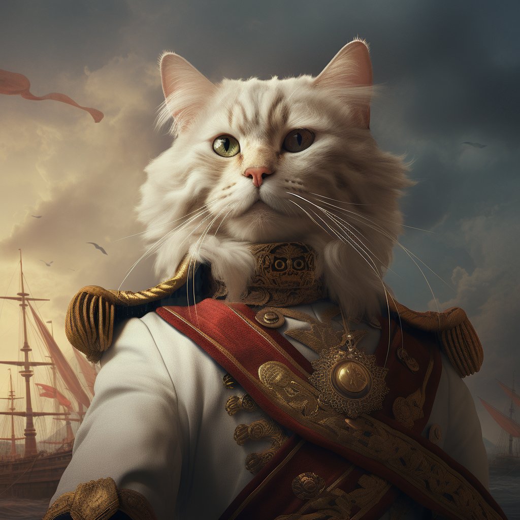 Fearless Naval Admiral Dogs As Humans Art Photo