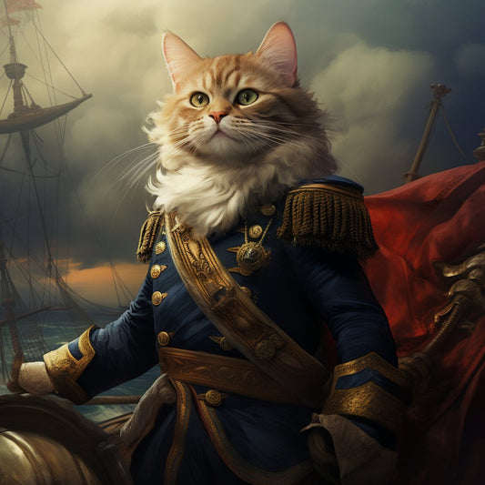 Tenacious Admiral Dog Portrait Art Photo