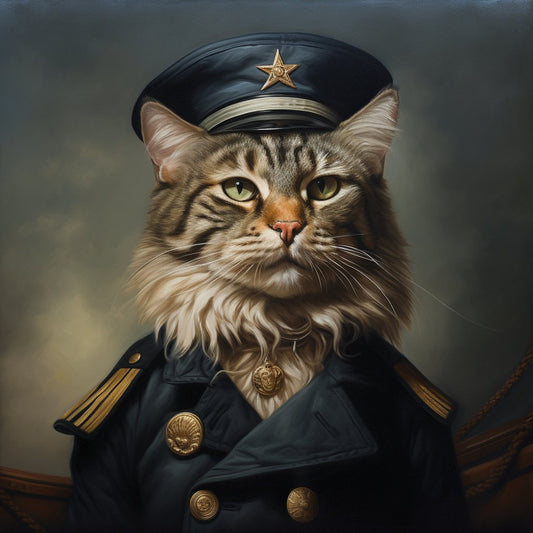 Seasoned Sailor Dog Art Picture Prints