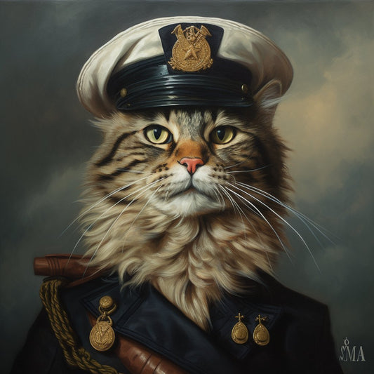 Renowned Sailor Dog Artwork Picture Prints