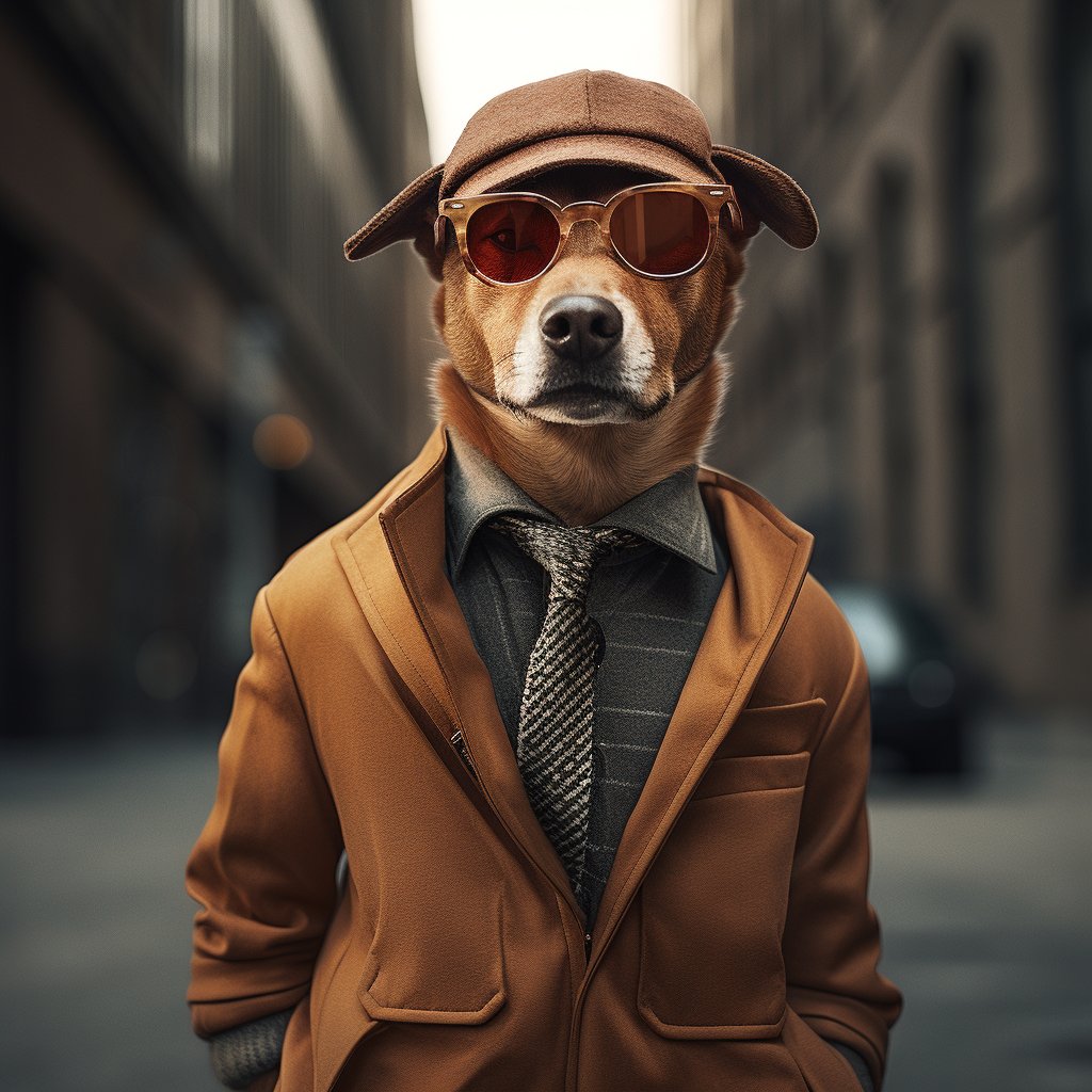 Bulldog Fashion Artwork Pic