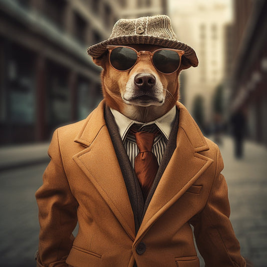 Fashion Dog Photo Art Pic