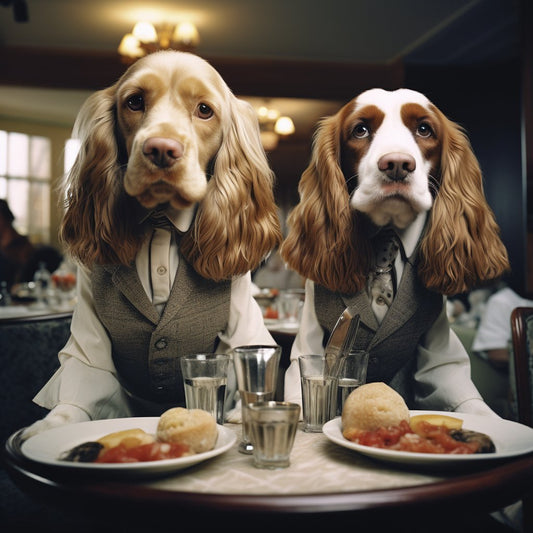 Respectful Service Waiter Custom Dog Wall Digital Art
