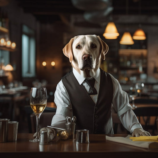 Observant Serving Staff British Bulldog Art Photograph