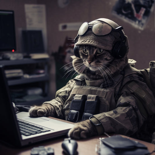 Financial Intelligence Analyst Cat Family Digital Art