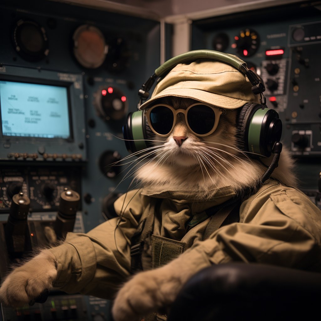 Team-Player Signal Soldier Lucky Cat Art Photograph