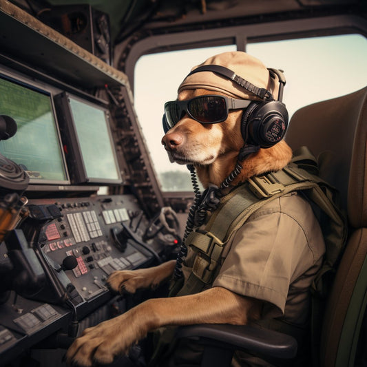 Effective Signal Corps Officer Vivid Arts Dogs Prints