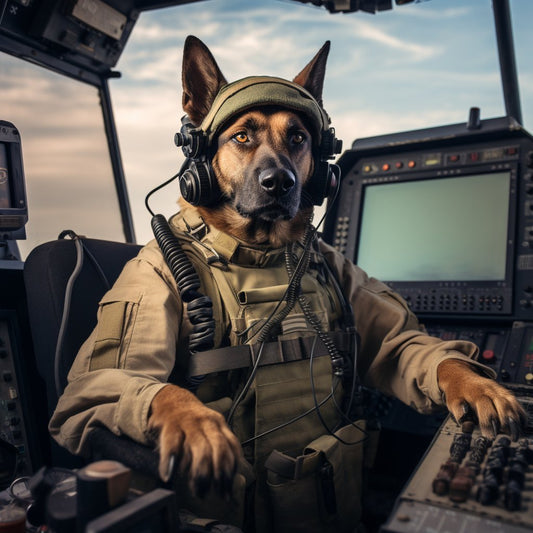 Capable Signal Corps Officer Bulldog Wall Art Prints