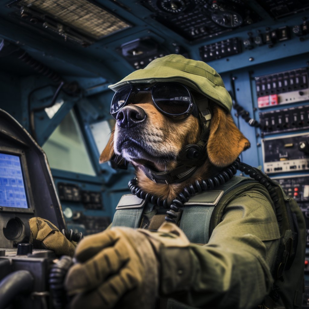 Adroit Signal Corps Officer Pop Art French Bulldog Prints