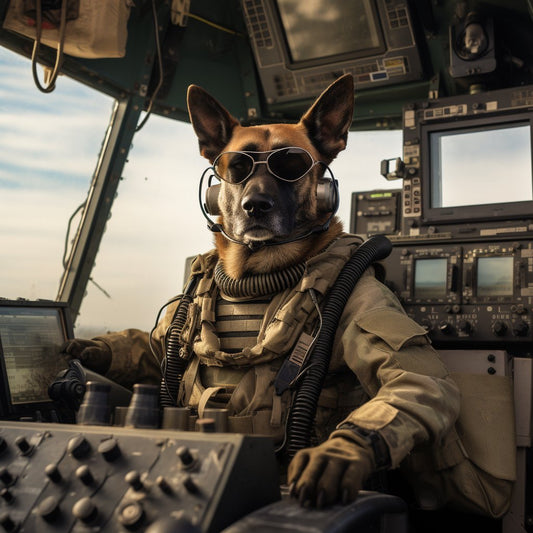 Strategic Signal Corps Officer Dog Paintings By Famous Artists Prints