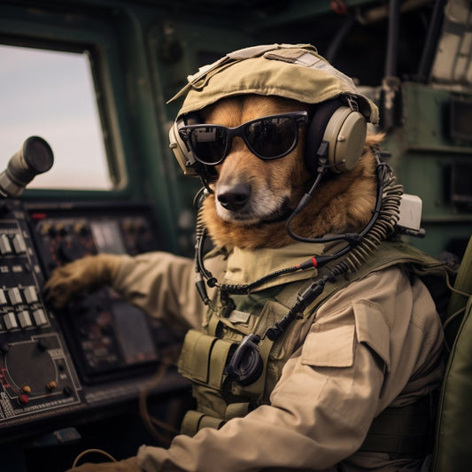 Resourceful Signal Corps Officer Drawing Art Prints Dog