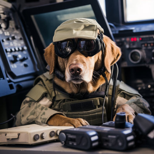 Professional Signal Corps Officer Art Prints For Dog