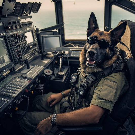 Team-Oriented Signal Corps Officer Personalized Dog Canvas Art Prints
