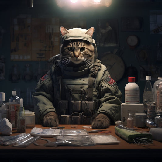 Corpsman Cat Art Photograph Wall