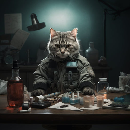 Cat Art Prints Combat Zone Medic