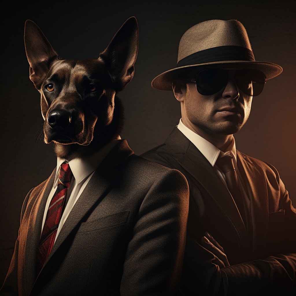 Ruthless Mafia Boss Pet Canvas Art Photo
